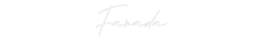 Neon personalizado: Faxada