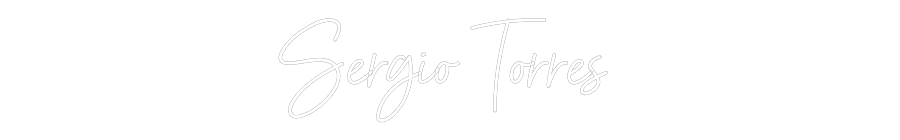 Neon personalizado: Sergio Torres