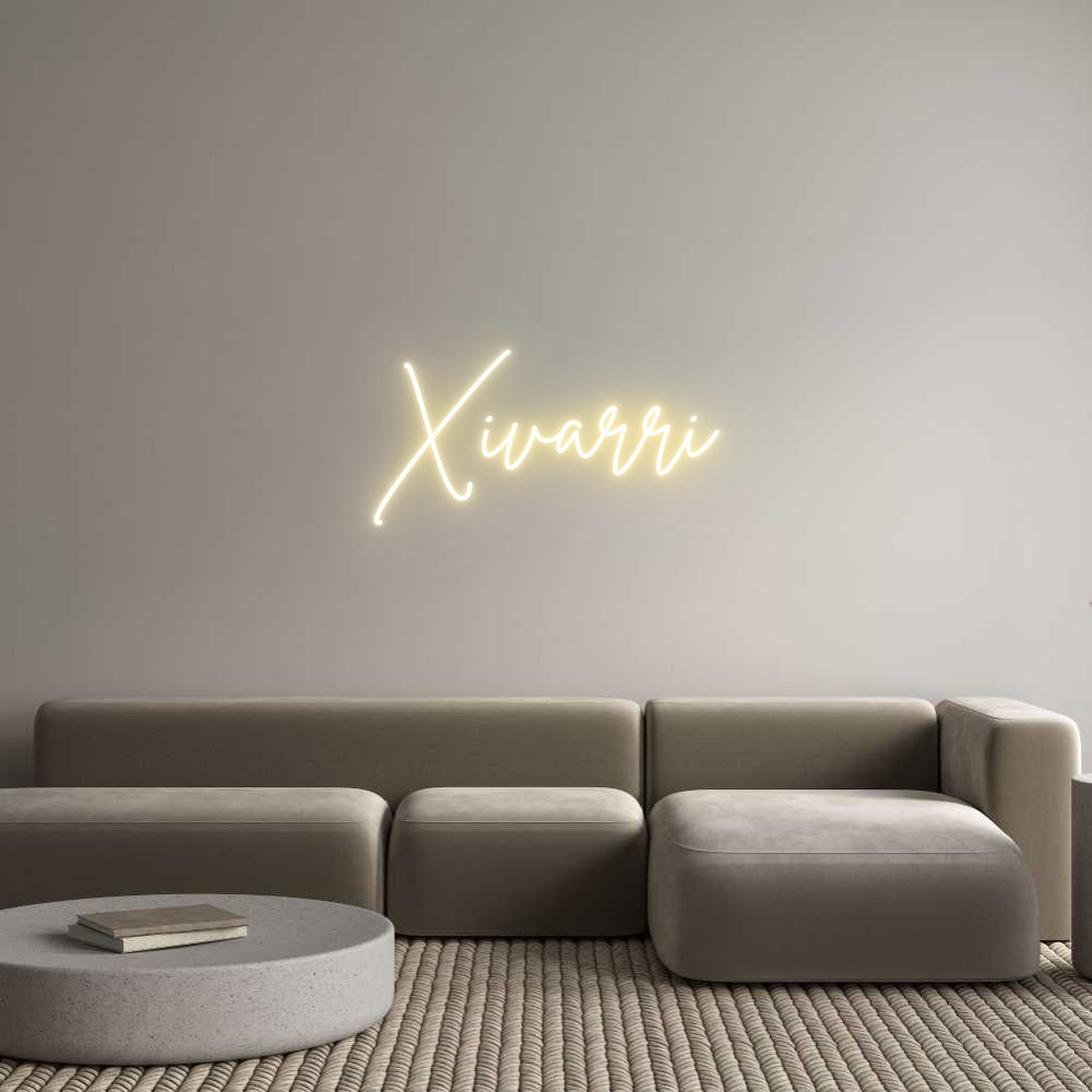 Neon personalizado: Xivarri