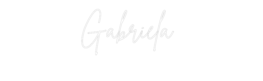 Neon personalizado: Gabriela