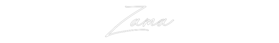 Neon personalizado: Zama