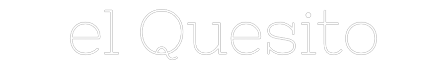 Neon personalizado: el Quesito