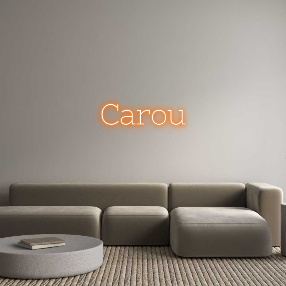 Neon personalizado: Carou