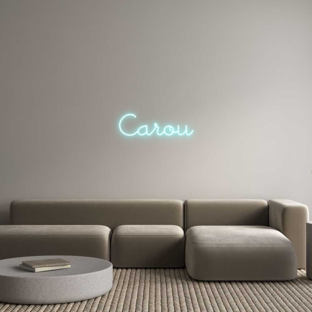Neon personalizado: Carou