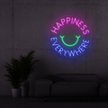 Cartel neon Hapiness