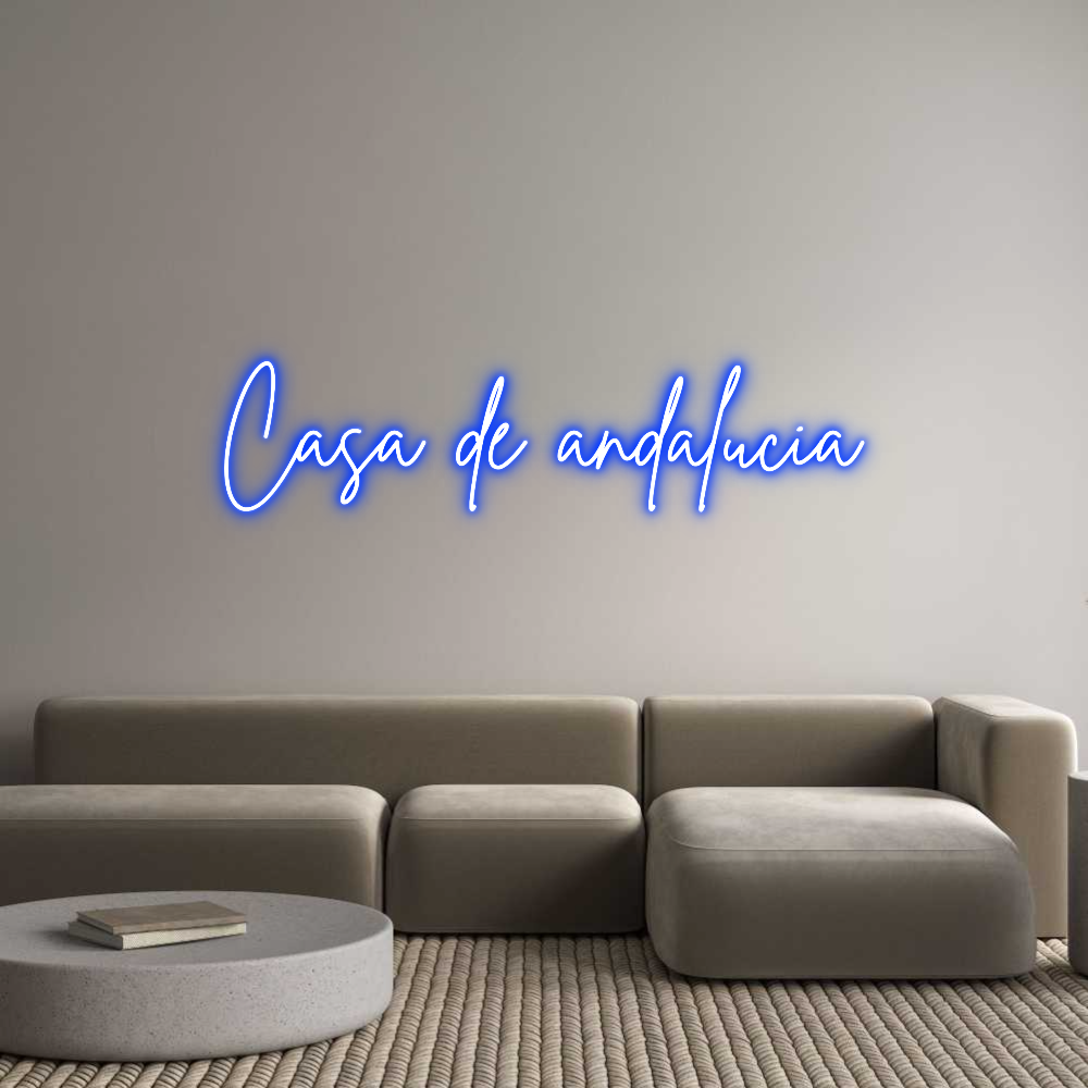 Neon personalizado: Casa de andal...