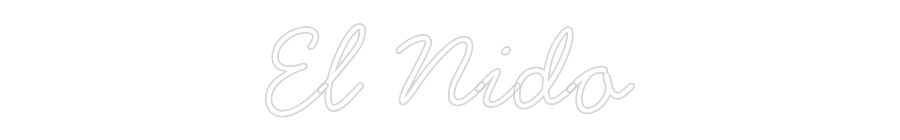 Neon personalizado: El Nido
