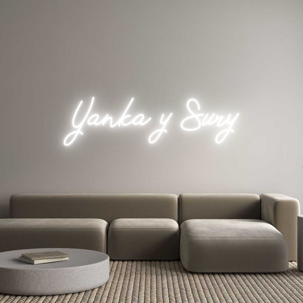 Neon personalizado: Yanka y Sury