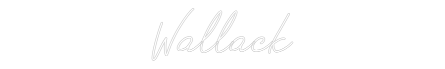 Neon personalizado: Wallack