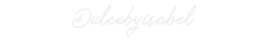 Neon personalizado: Dulcebyisabel