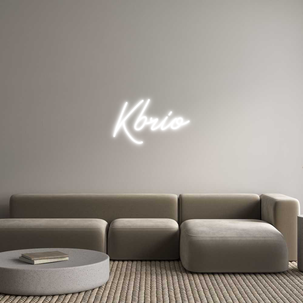 Neon personalizado: Kbrio
