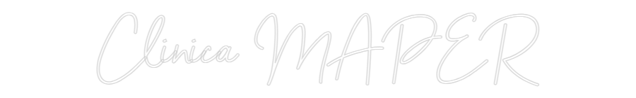 Neon personalizado: Clinica MAPER