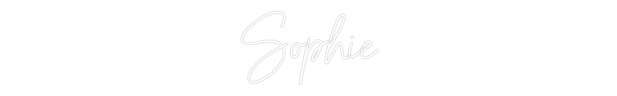 Neon personalizado: Sophie