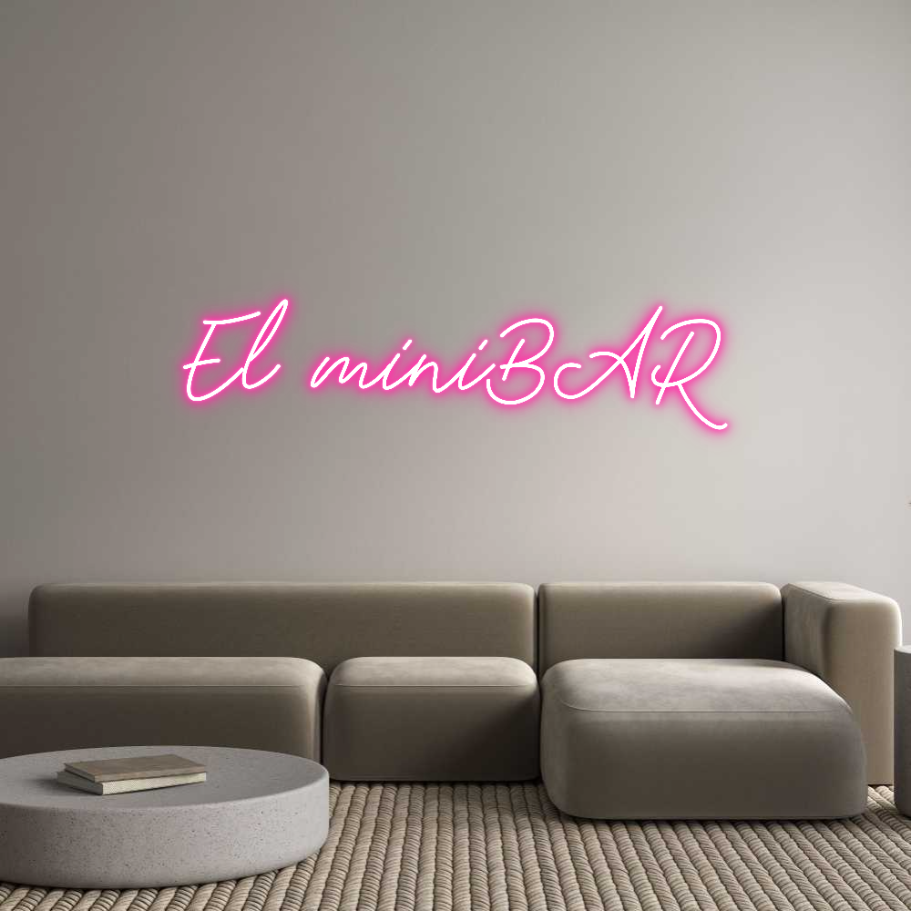 Neon personalizado: El miniBAR