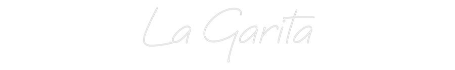 Neon personalizado: La Garita
