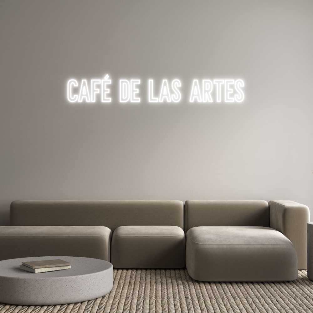 Neon personalizado: Café de las a...