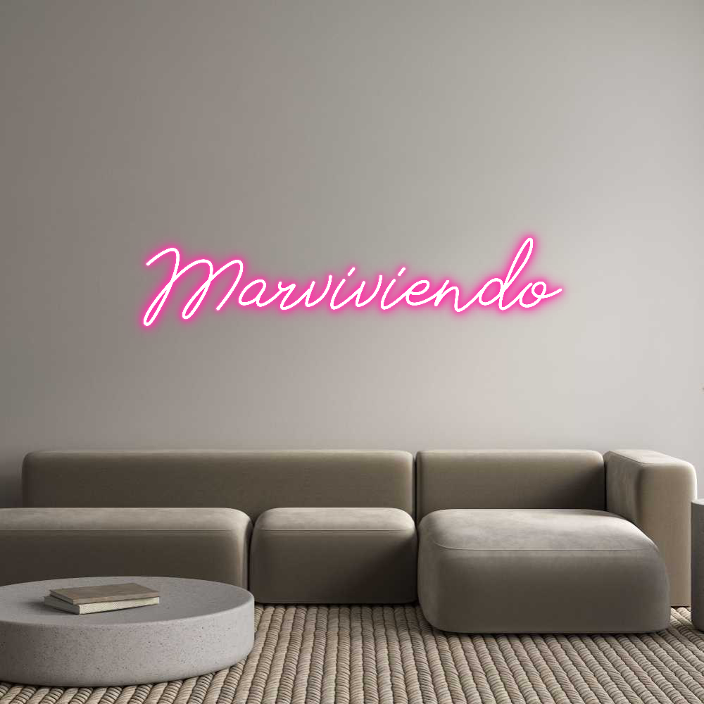 Neon personalizado: Marviviendo