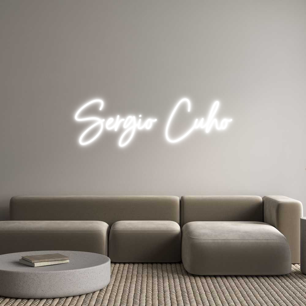 Neon personalizado: Sergio Cuho