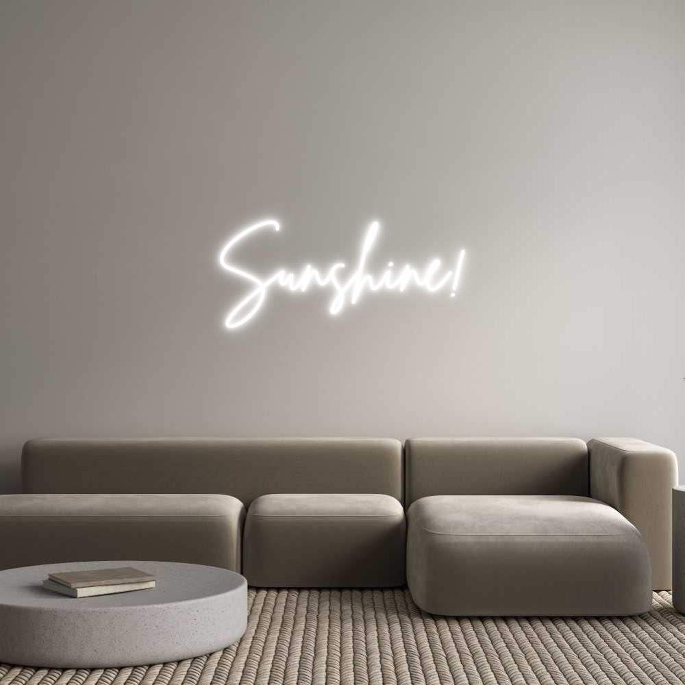 Neon personalizado: Sunshine!