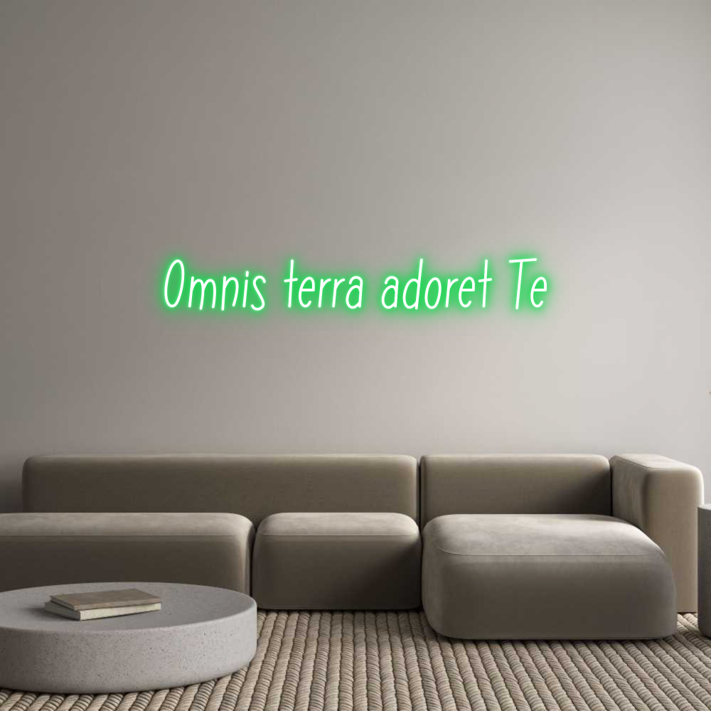 Neon personalizado: Omnis terra a...