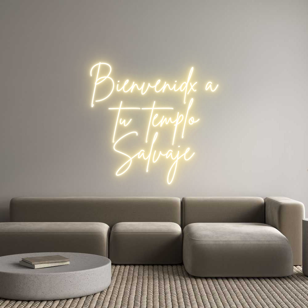 Neon personalizado: Bienvenidx a...