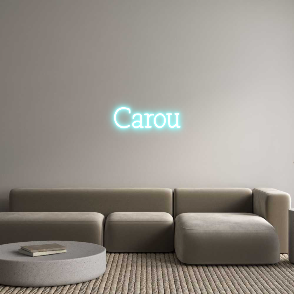 Neon personalizado: Carou