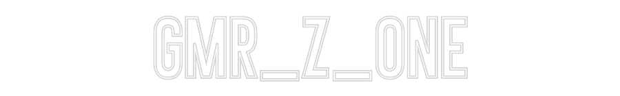 Neon personalizado: GMR_Z_ONE