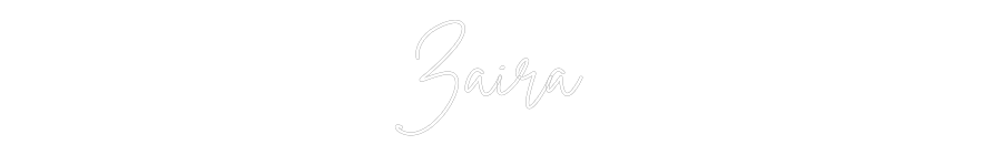 Neon personalizado: Zaira