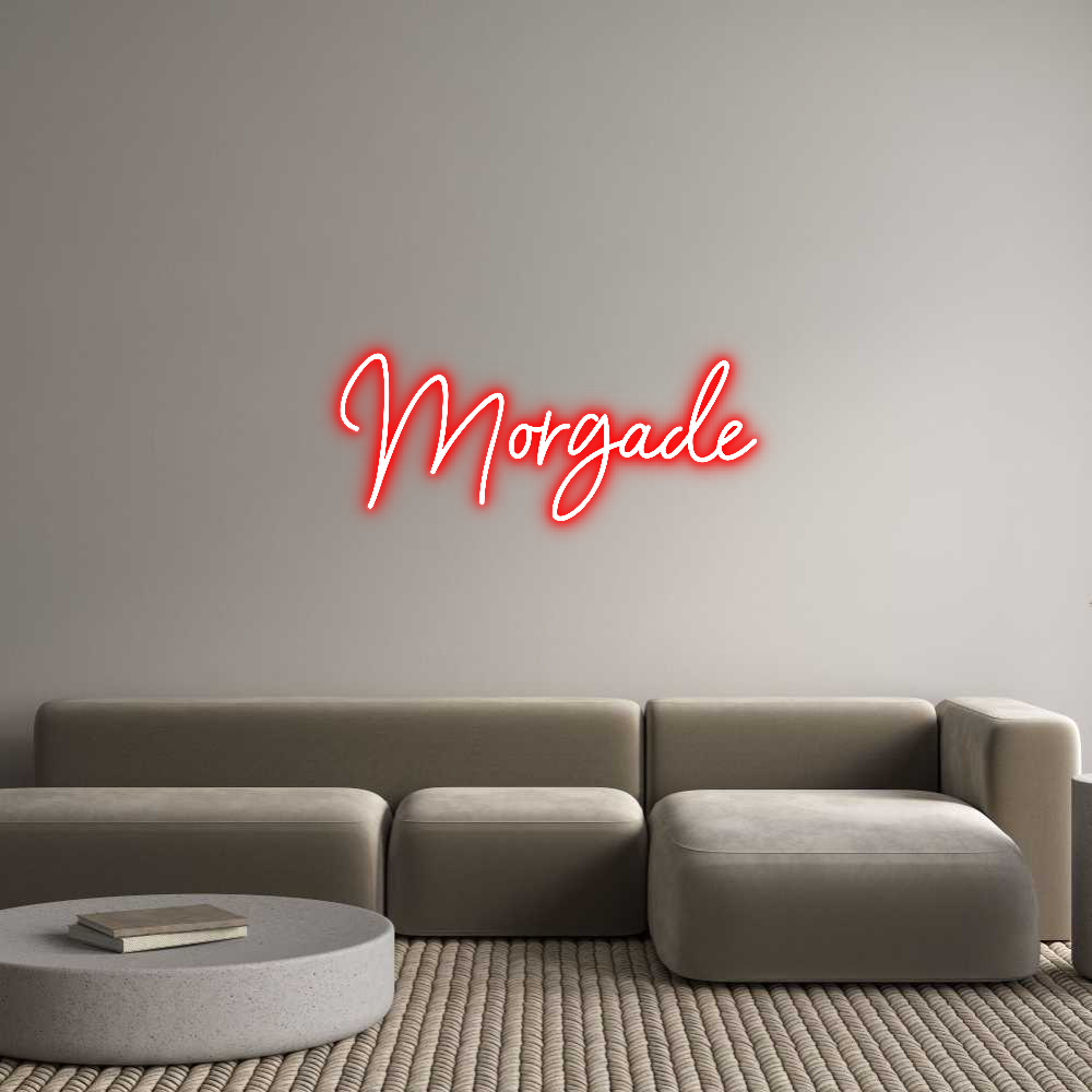 Neon personalizado: Morgade