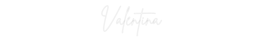 Neon personalizado: Valentina