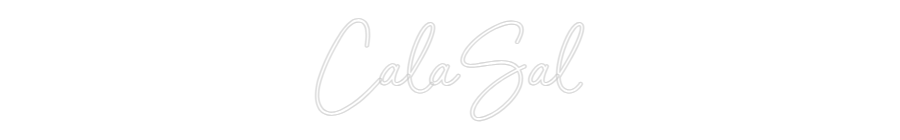 Neon personalizado: CalaSal