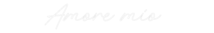 Neon personalizado: Amore mío