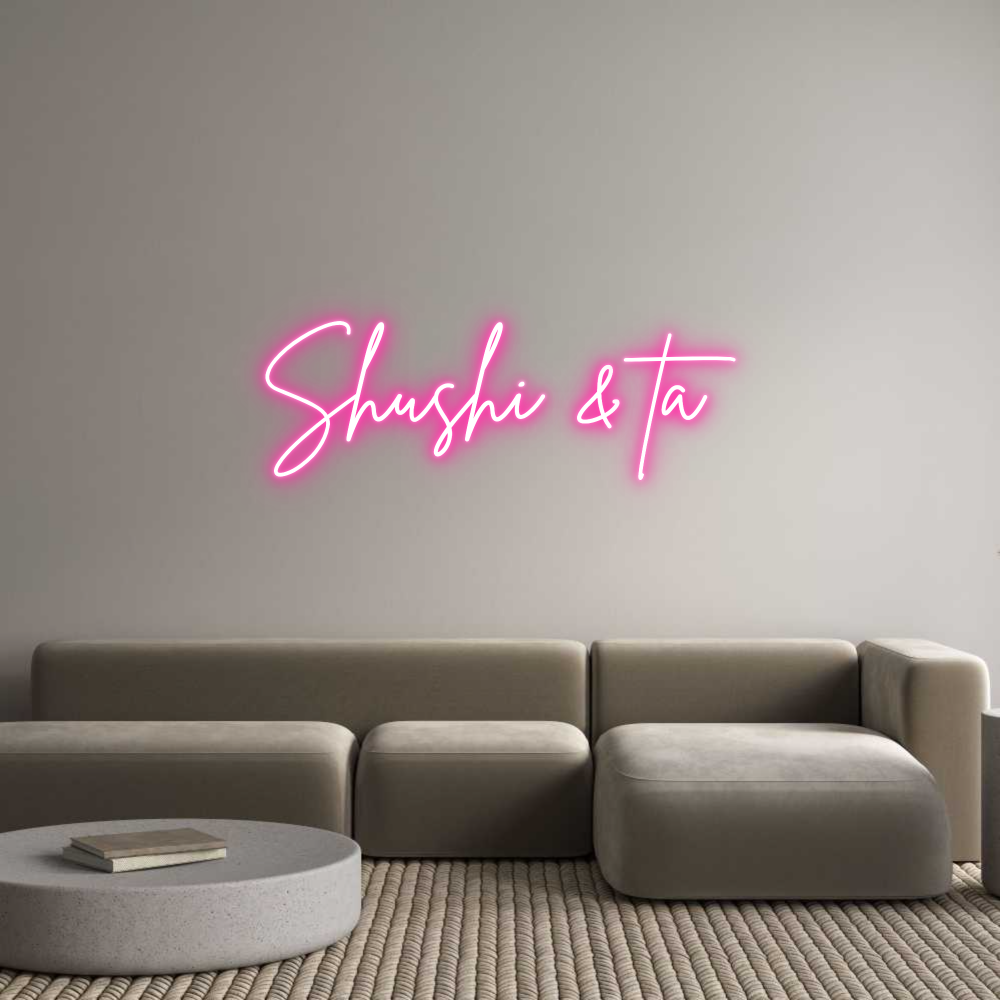 Neon personalizado: Shushi & ta
