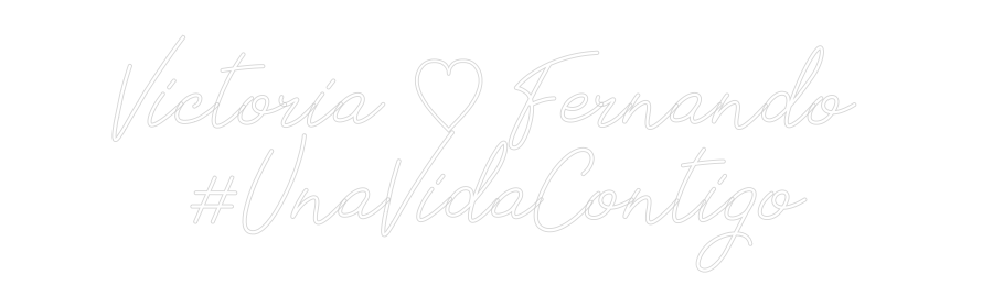 Neon personalizado: Victoria ♡ Fe...