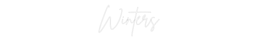 Neon personalizado: Winters