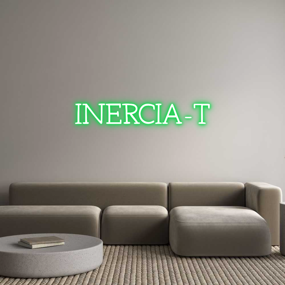 Neon personalizado: INERCIA-T