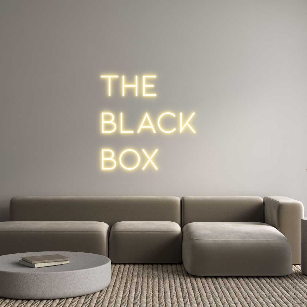 Neon personalizado: THE
BLACK 
...