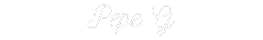 Neon personalizado: Pepe G