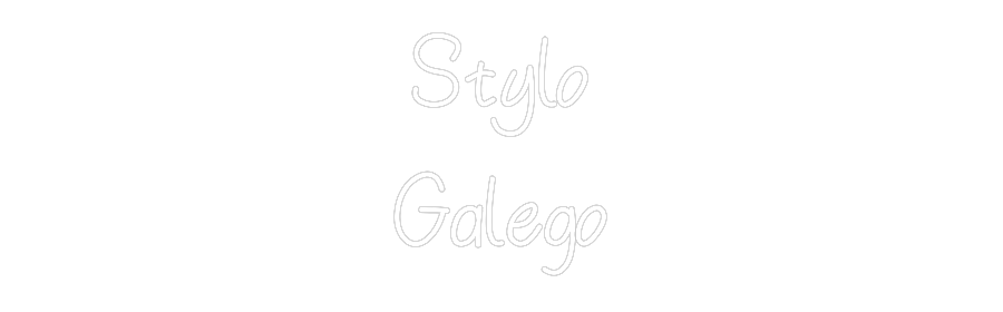 Neon personalizado: Stylo
Galego