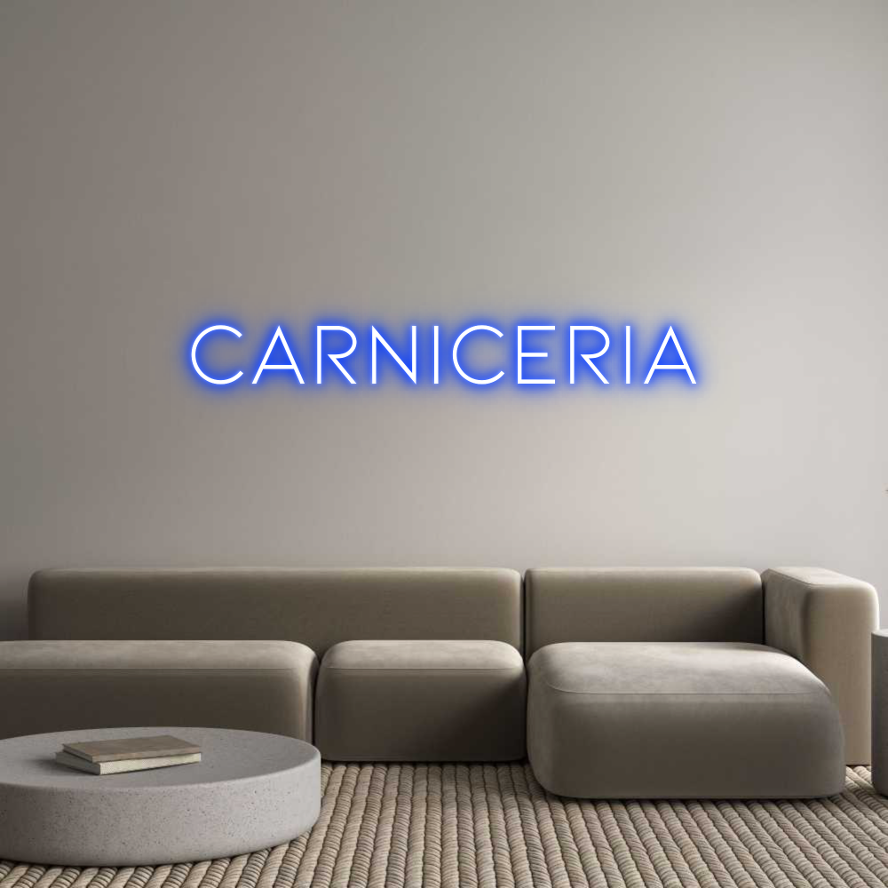 Neon personalizado: CARNICERIA