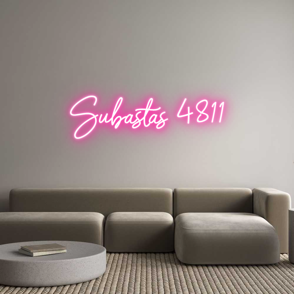 Neon personalizado: Subastas 4811