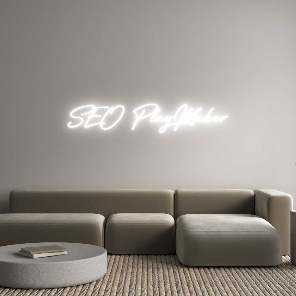 Neon personalizado: SEO PlayMaker