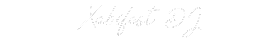 Neon personalizado: Xabifest DJ