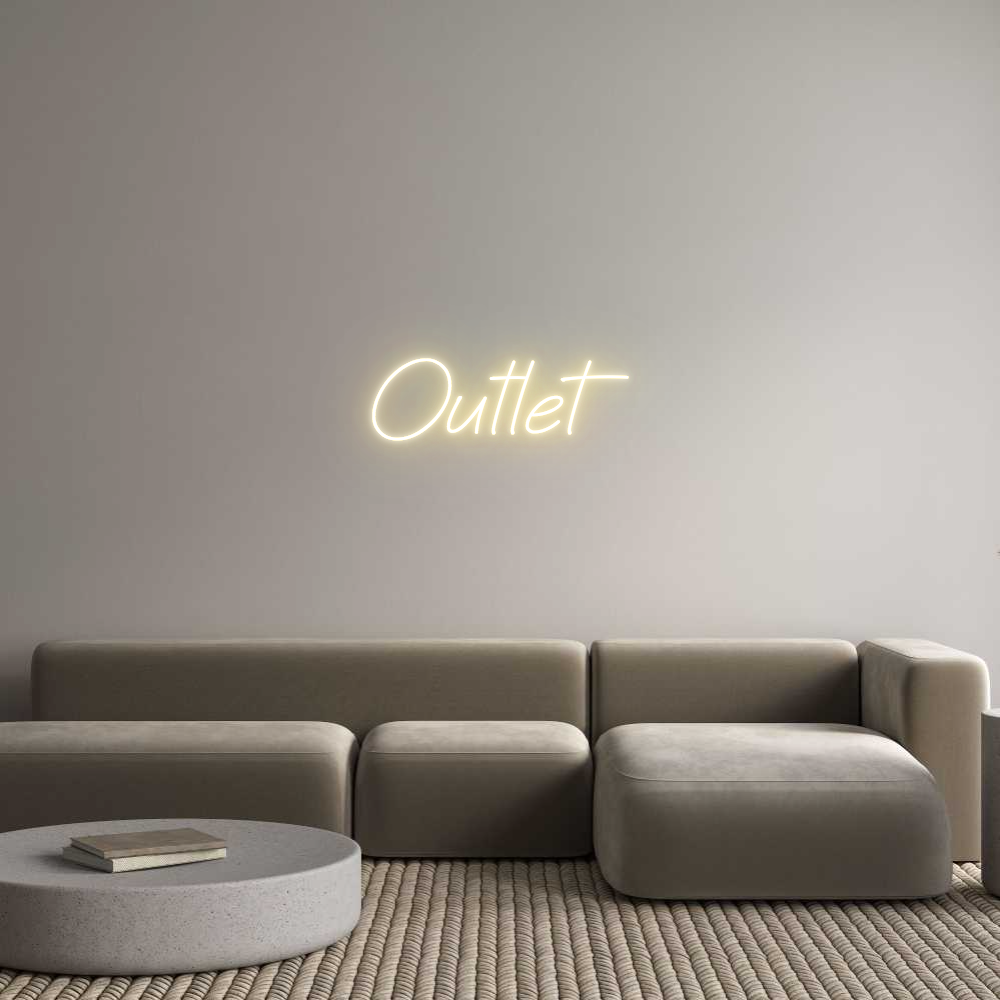 Neon personalizado: Outlet