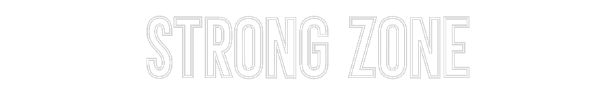Neon personalizado: Strong Zone