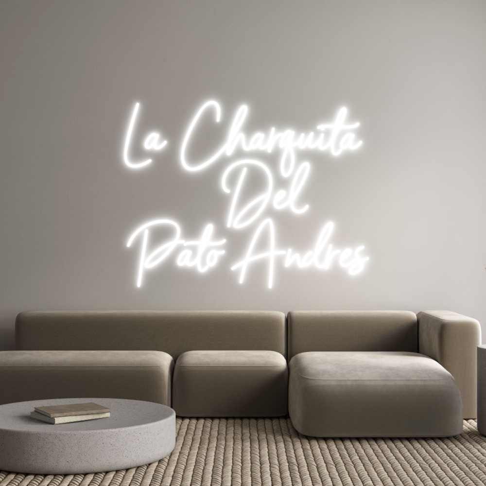 Neon personalizado: La Charquita...