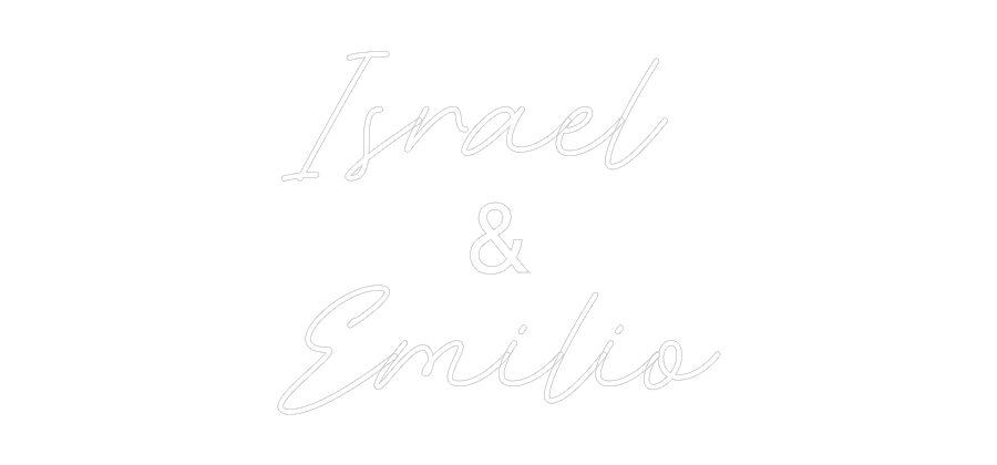 Neon personalizado: Israel 
&
E...
