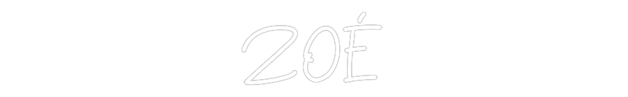 Neon personalizado: ZOÉ