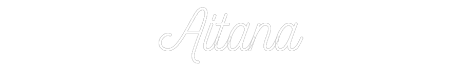 Neon personalizado: Aitana