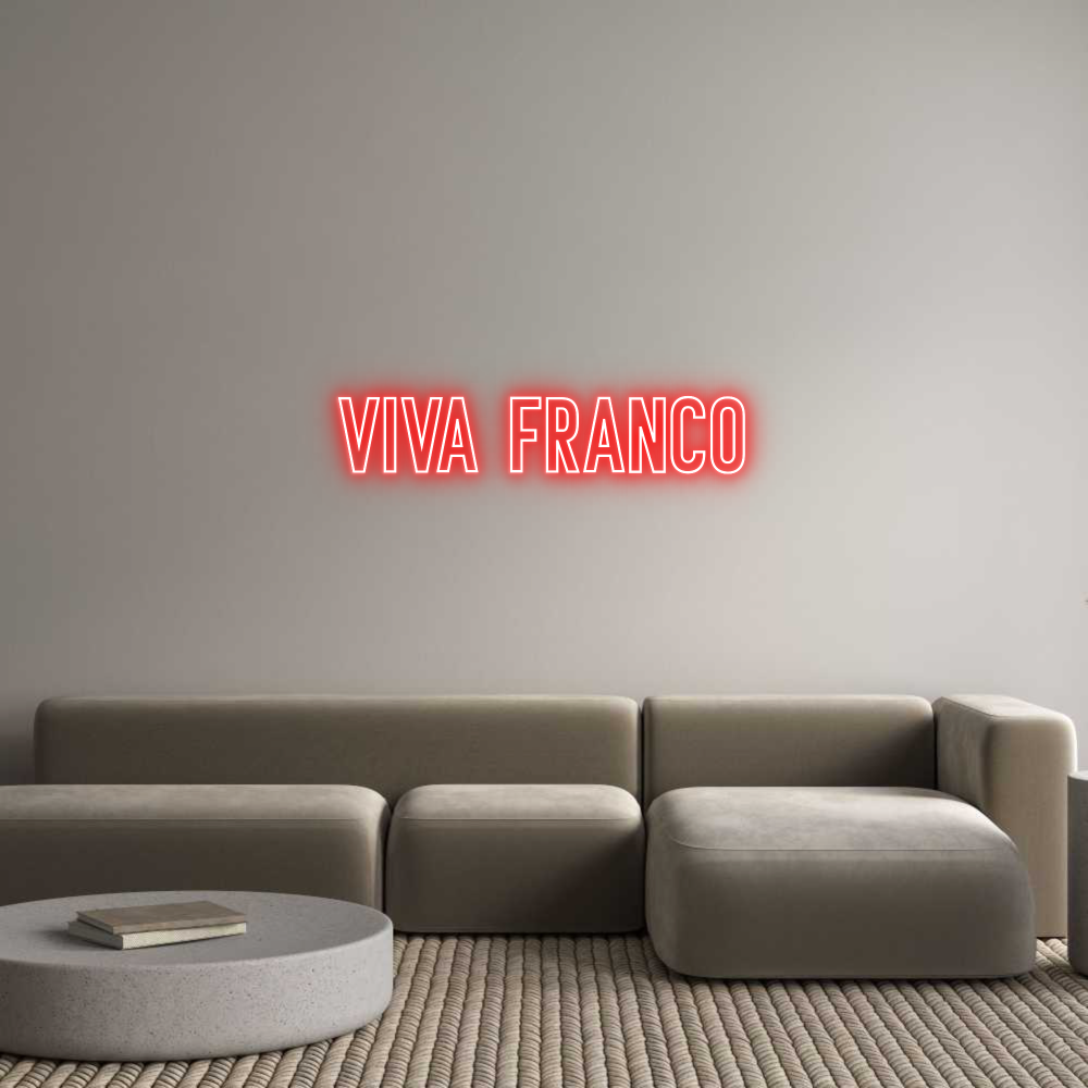 Neon personalizado: Viva Franco